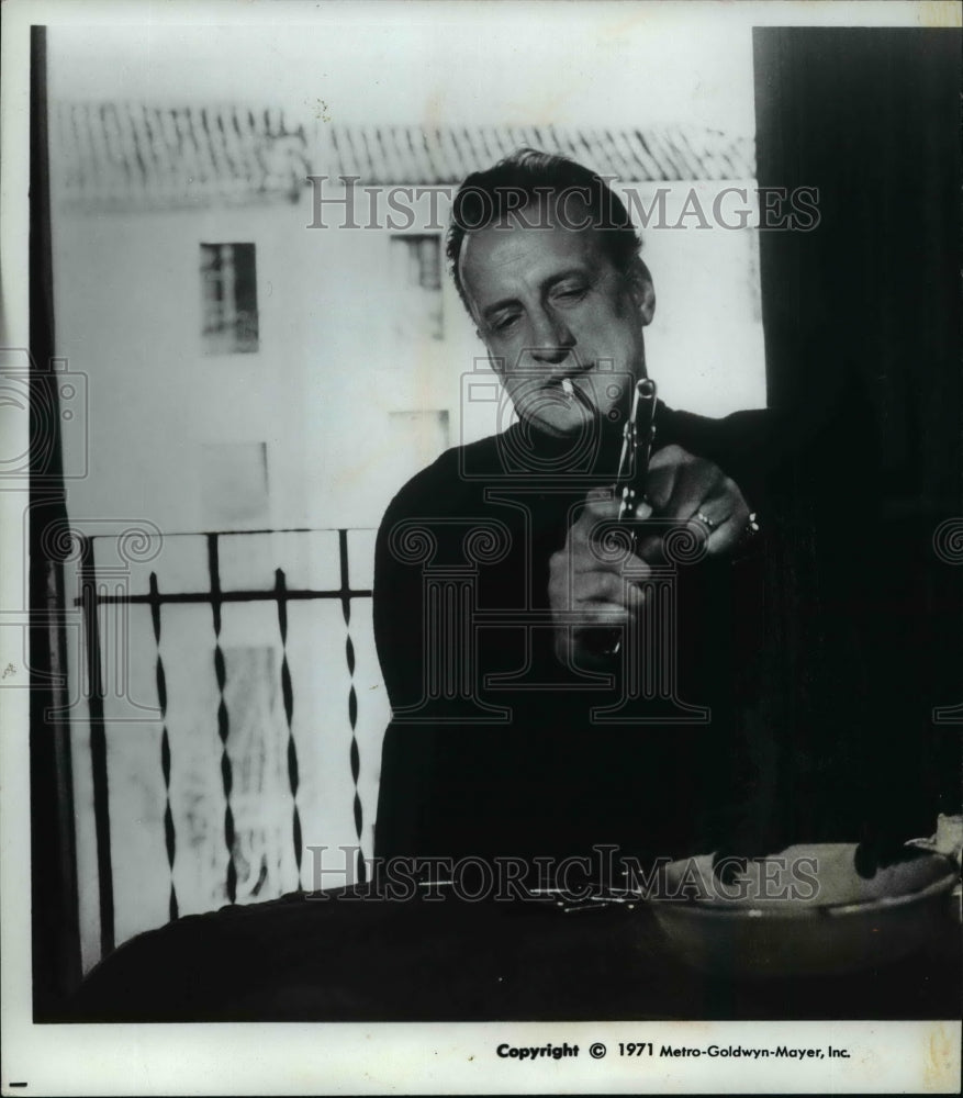 1971, George C. Scott in a scene of his movie "THE LAST RUN" - Historic Images