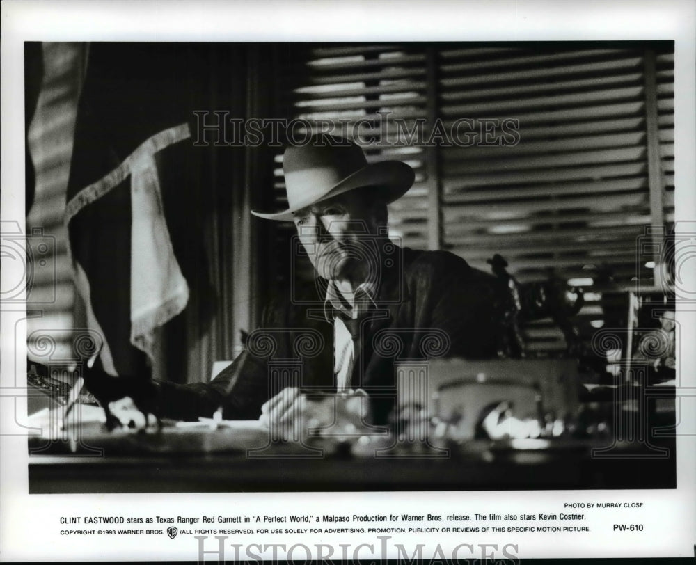 1993 Press Photo Clint Eastwood in A Perfect World. - cvp95956 - Historic Images