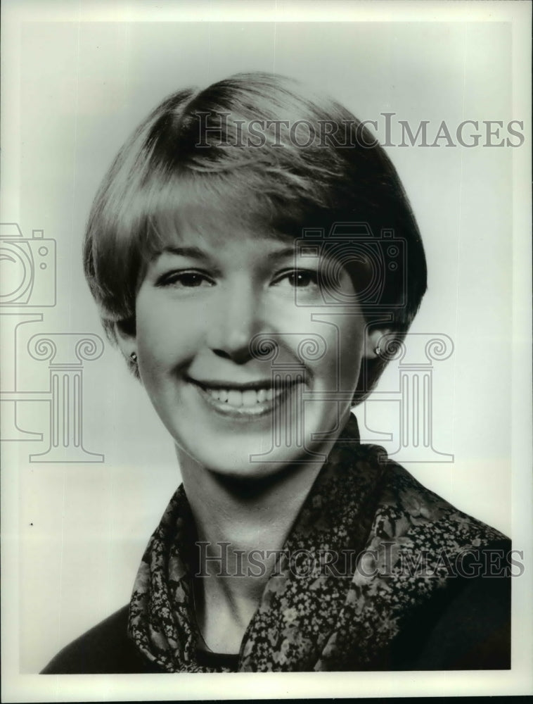 1984 Press Photo Susan Spencer, news correspondent, on &quot;Campaign &#39;84.&quot; - Historic Images