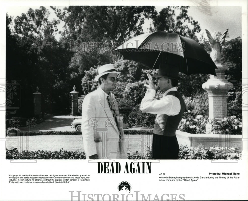 1992, Dead Again-Kenneth Branagh and Andy Garica - cvp96753 - Historic Images