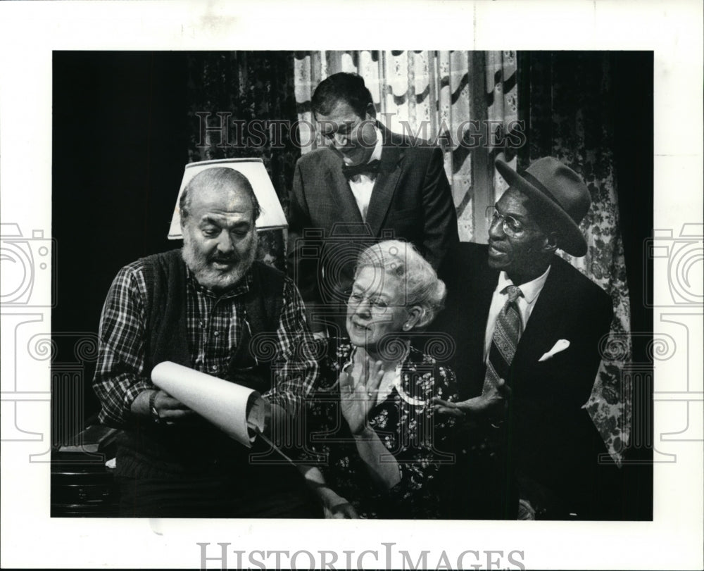 1991, Director Reuben Silver and cast members-Driving Miss Daisy - Historic Images