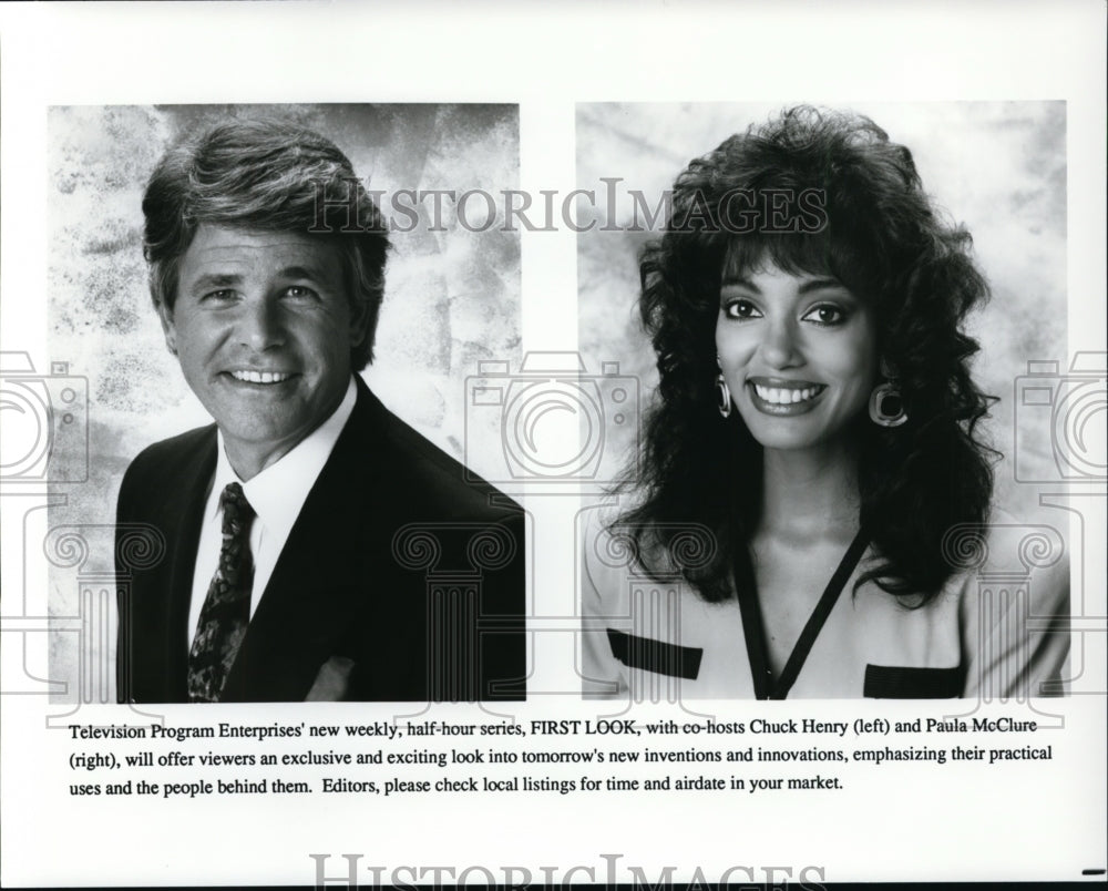 Press Photo First Look-Chuck Henry and Paula McClure - cvp96770 - Historic Images