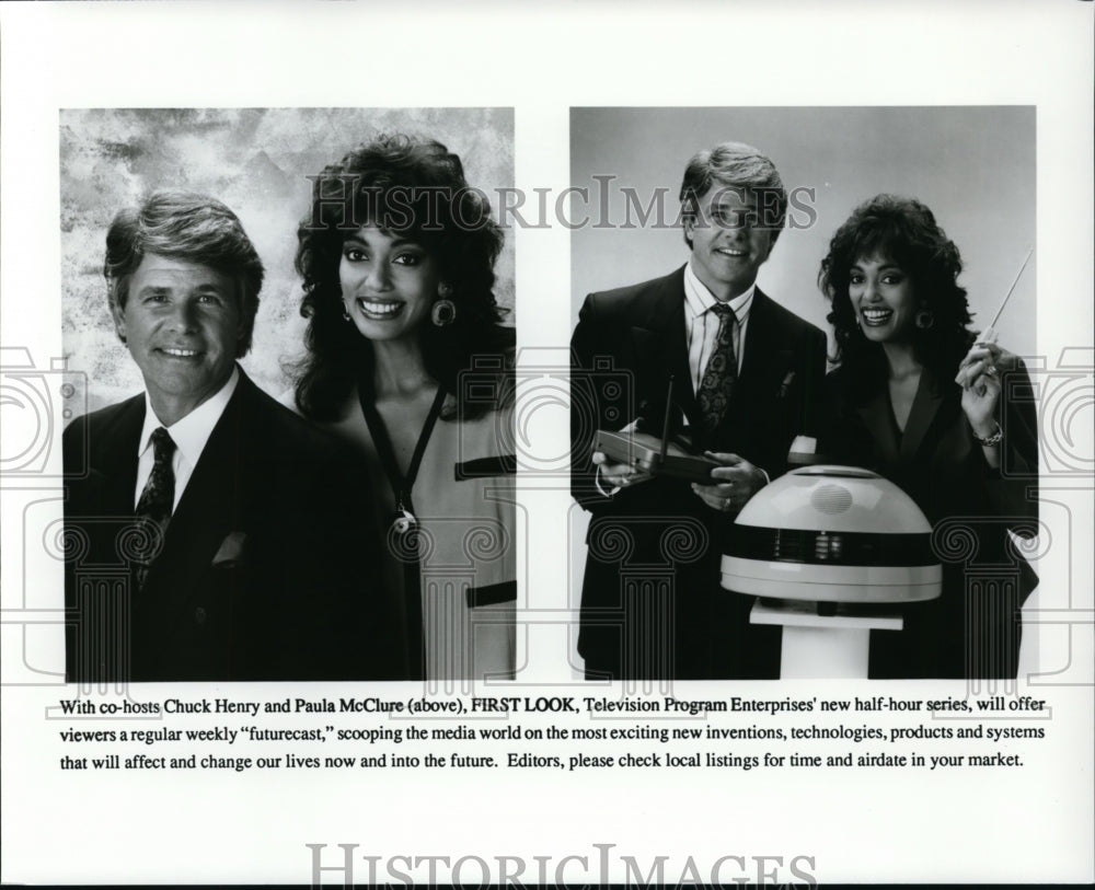 Press Photo First Look-Chuck Henry and Paula McClure - cvp96773 - Historic Images