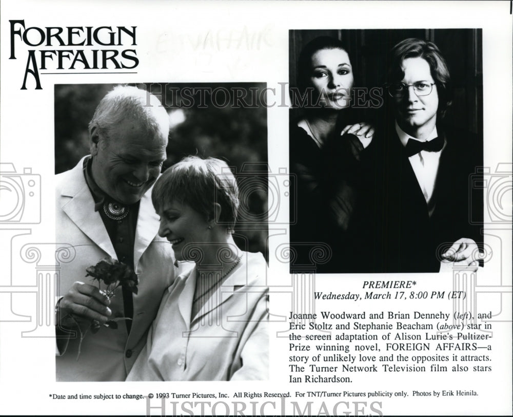 1993 Press Photo The cast of the film of Foreign Affairs - cvp96788 - Historic Images