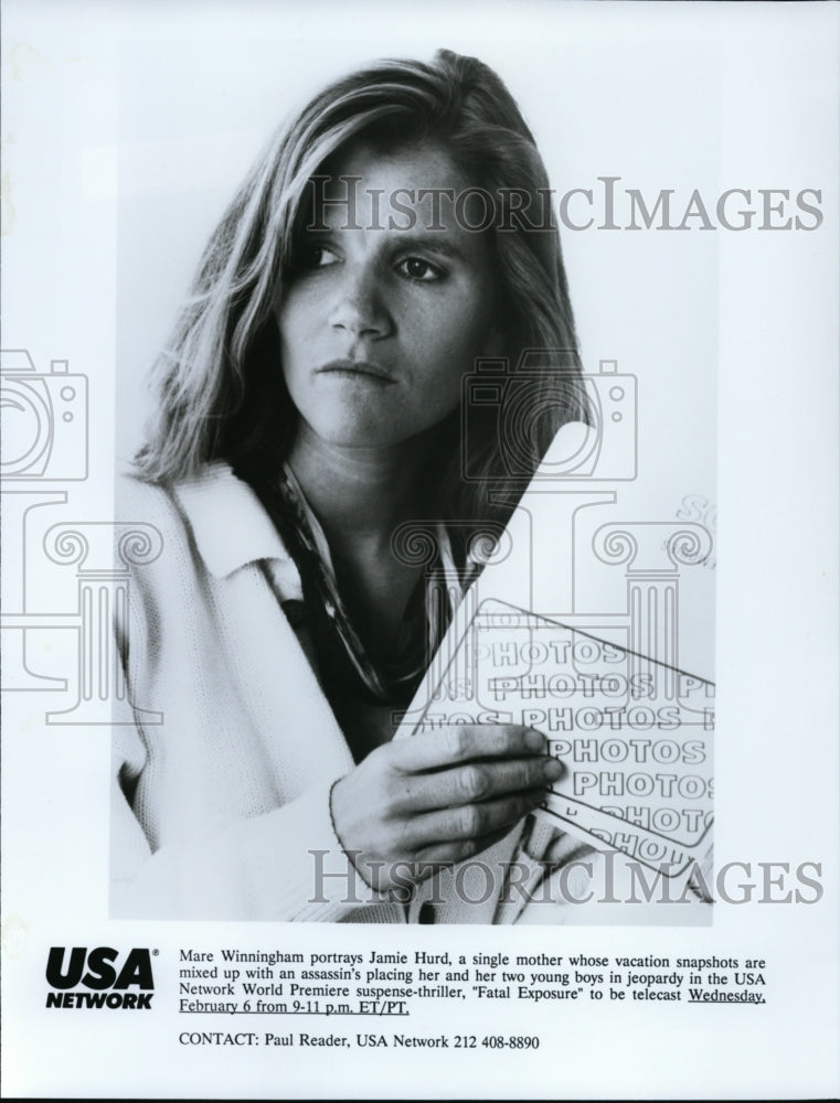 Press Photo Mare Winningham-Fatal Exposure - cvp97035 - Historic Images