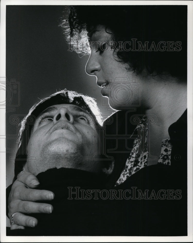 1972 Press Photo John Glover and Marilyn Sokol in The Great God Brown. - Historic Images