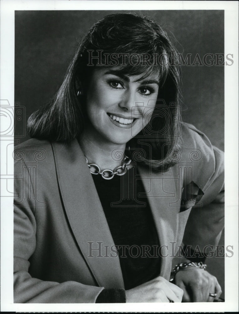 1987, Kathleen Sullivan in CBS Morning News Broadcast - cvp97177 - Historic Images