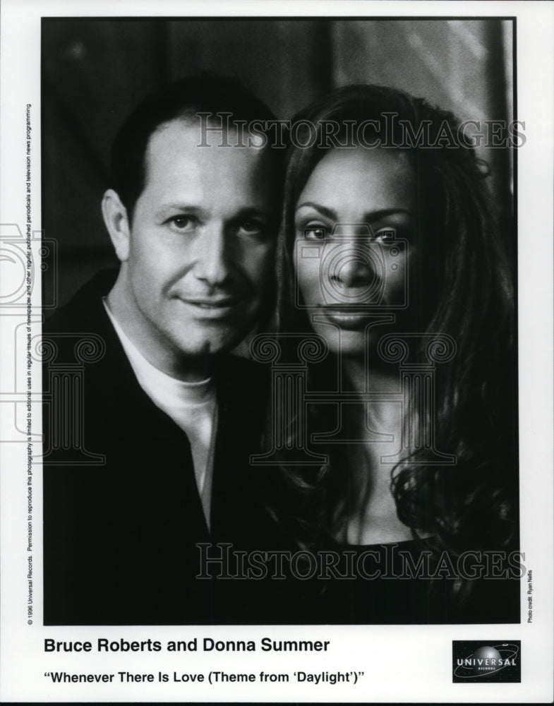 1996, Bruce Roberts and Donna Summer - cvp97329 - Historic Images