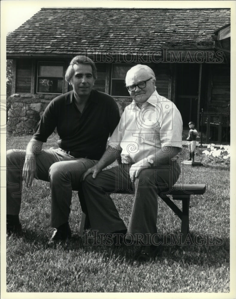 1983 Press Photo James Cagney and Tom Snyder - cvp97342-Historic Images