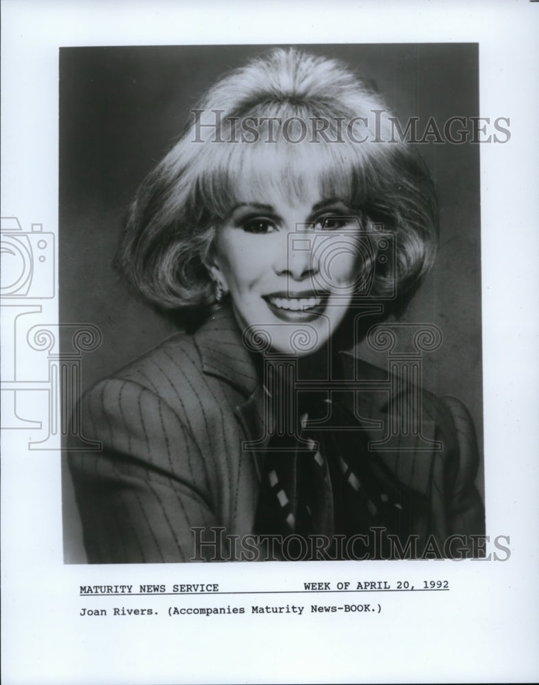 1992 Press Photo Joan Rivers - cvp97479 - Historic Images