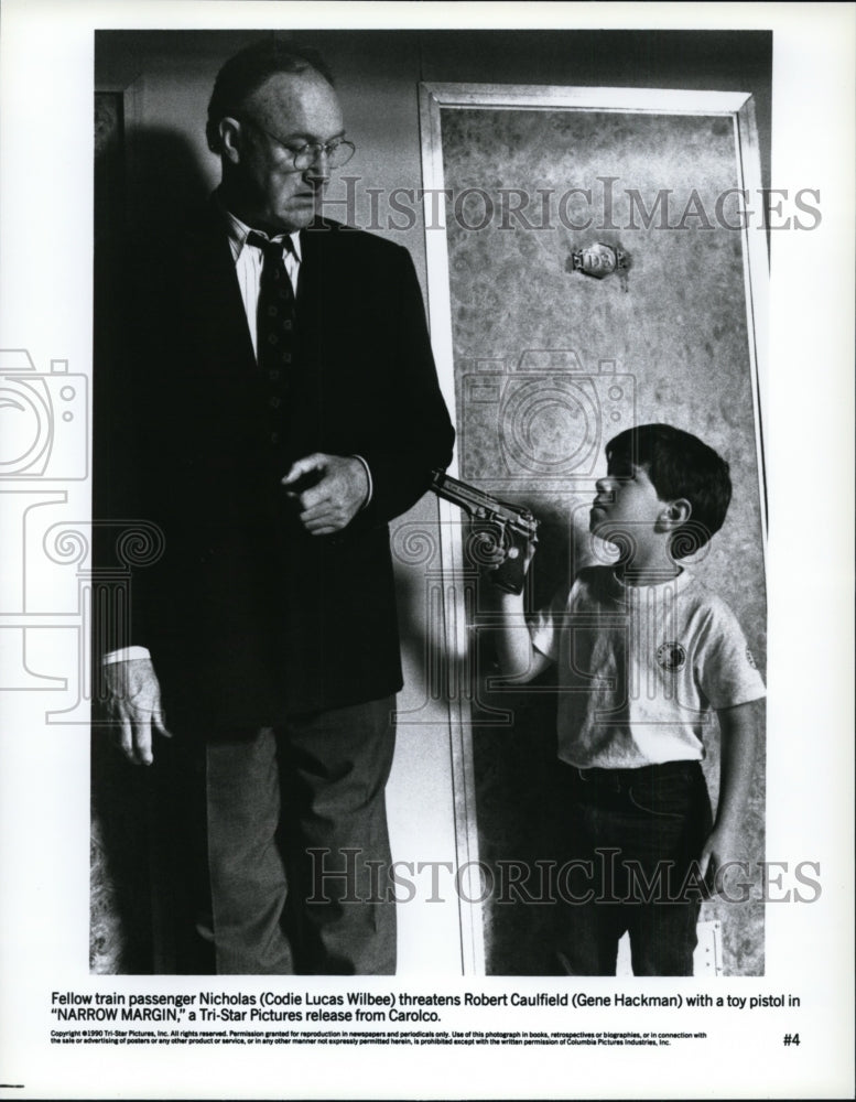 1991, Codie Lucas Wilbee and Gene Hackman-Narrow Margin - cvp97495 - Historic Images