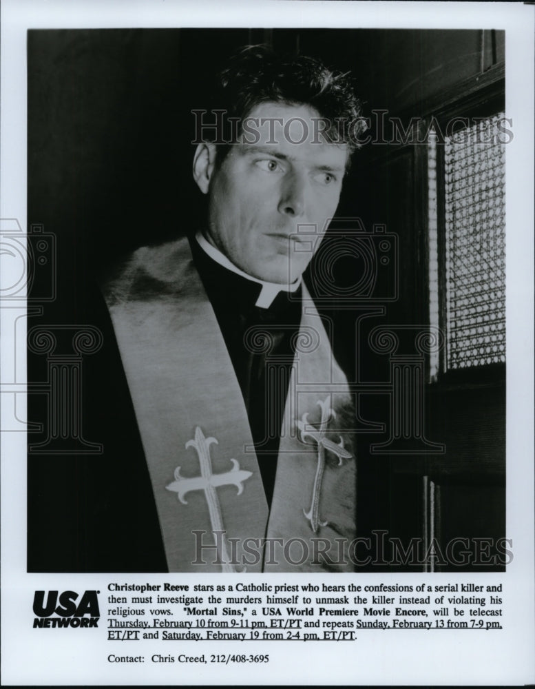 1994, Christopher Reeve in Moral Sins. - cvp97634 - Historic Images