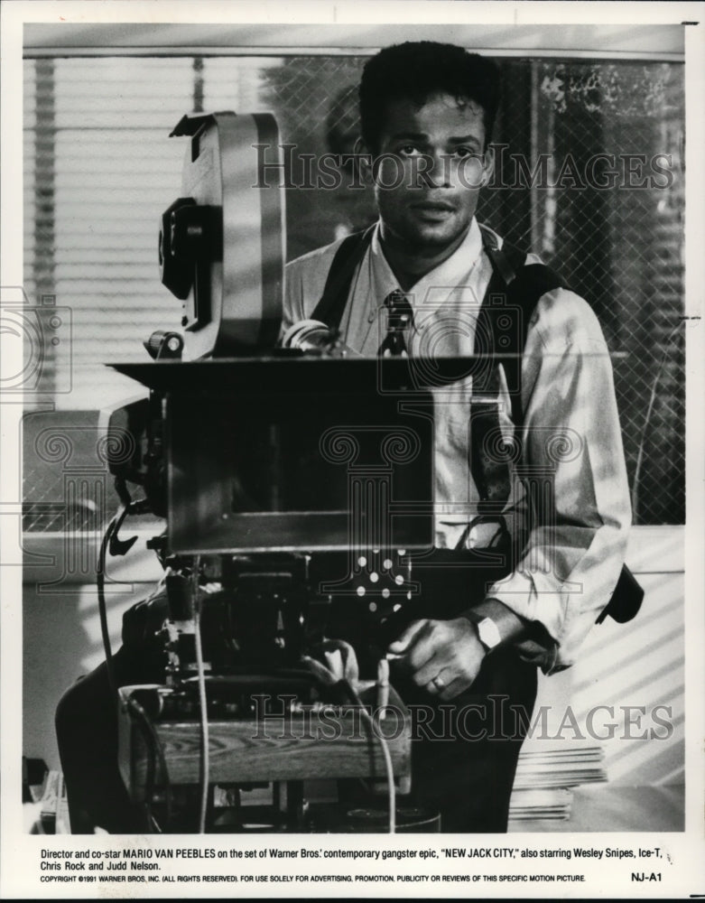 1991, Mario Van Peebles directs and stars in New Jack City. - Historic Images