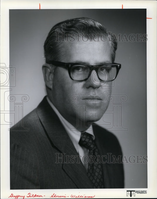 1978 Press Photo Geoffrey Tickner-Senior vp-Sherwin-Williams Co. - cvp97967-Historic Images