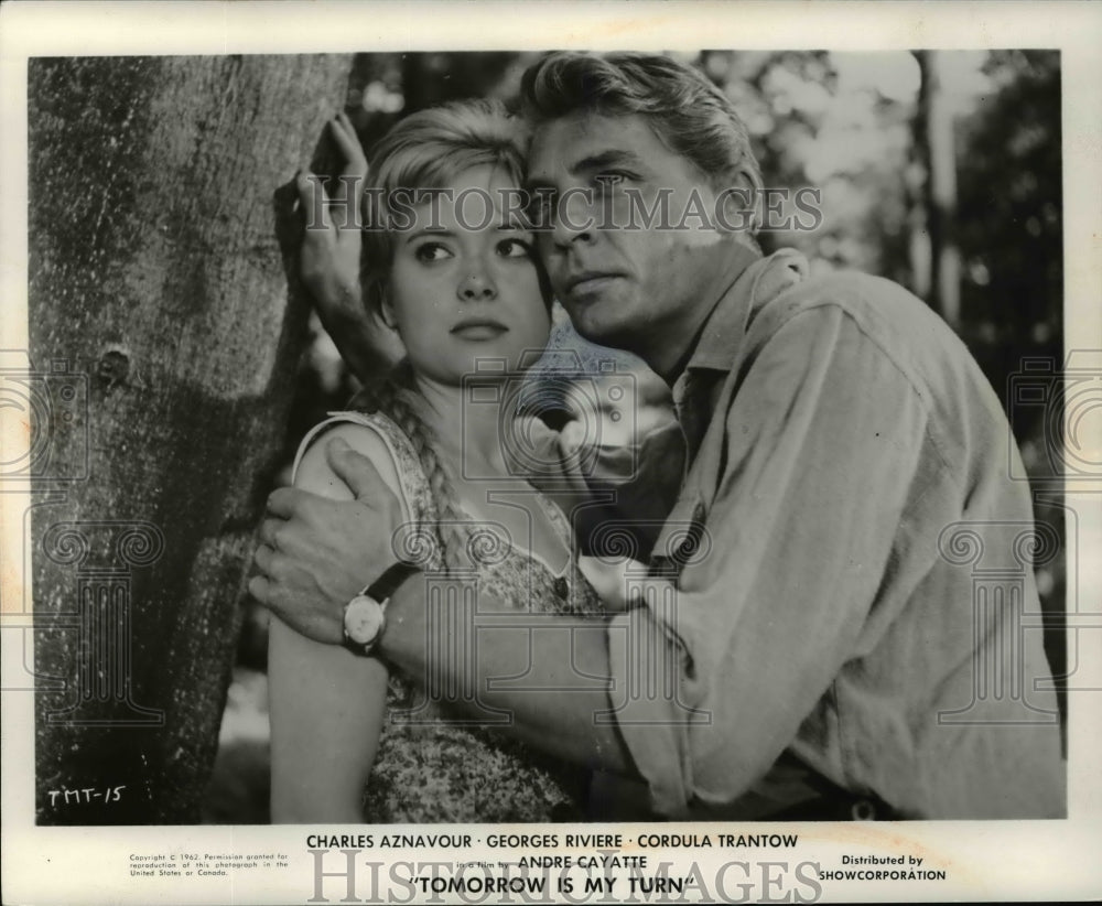 1962 Press Photo Cordula Trantow and Georges Riviere in Tomorrow Is My Turn. - Historic Images