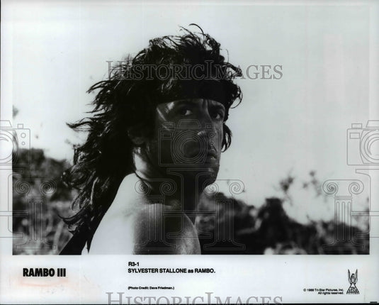 1988 Press Photo Sylvester Stallone in Rambo III - cvp99272- Historic Images