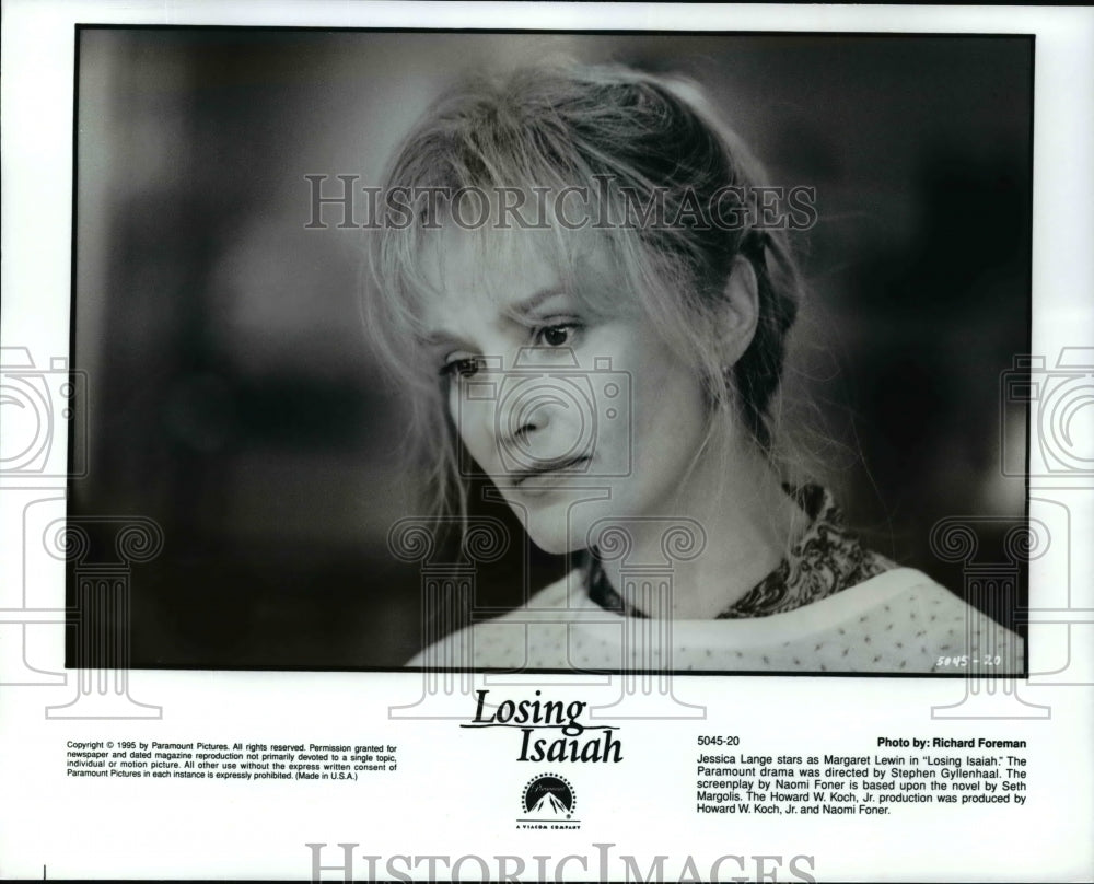 Press Photo Jessica Lange in Losing Isaiah - cvp99325 - Historic Images