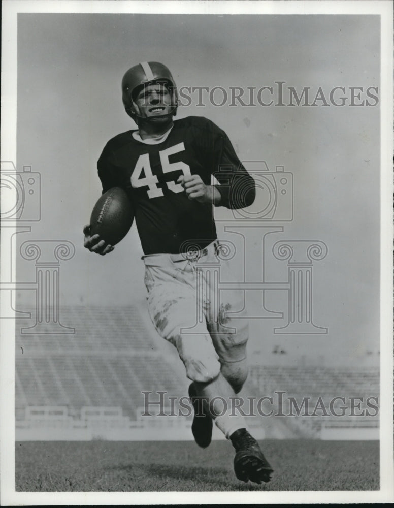 1952 Press Photo Gil Bartosh Halfback of Texas Christian University - cvs01871 - Historic Images