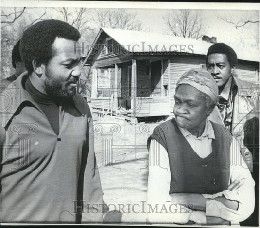 1970 Press Photo Former football player Jim Brown, president of Black Economic - Historic Images