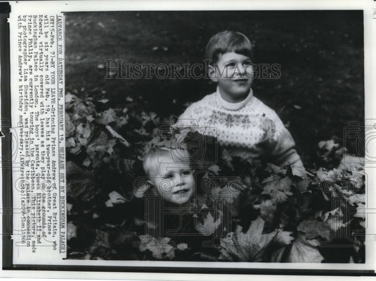 1966 Prince Andrew and Prince Edward during their childhood-Historic Images