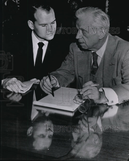 1954 Atty.William Corrigan & Dr. Samuel Sheppard charge with murder - Historic Images