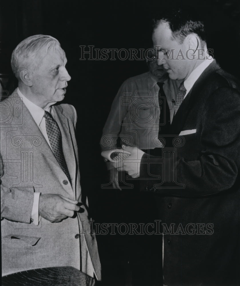 1955 Press Photo Samuel H Sheppard with his lawyer William J Corrigan - Historic Images