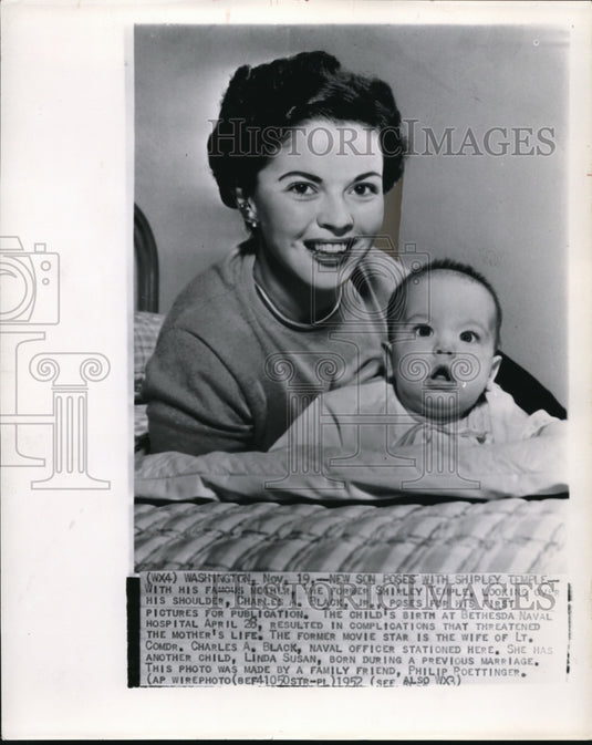 1952 Press Photo With his famous mother, the former Shirley Temple - Historic Images