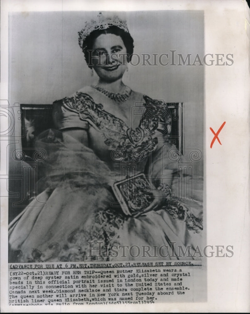 Press Photo The Queen Mother Elizabeth of England - Historic Images