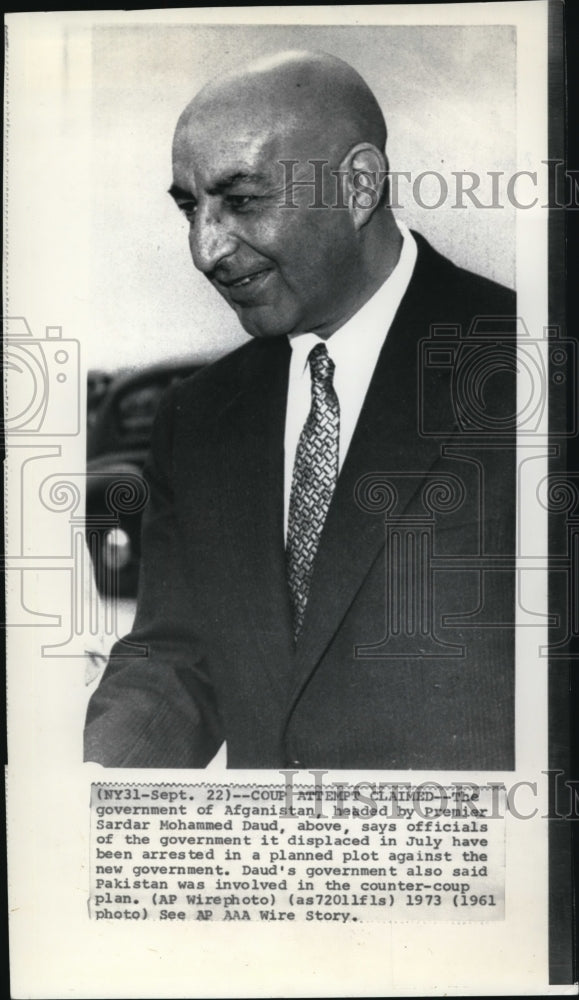 1973 Press Photo The government of Afganistan, headed by Premier Sardar - Historic Images
