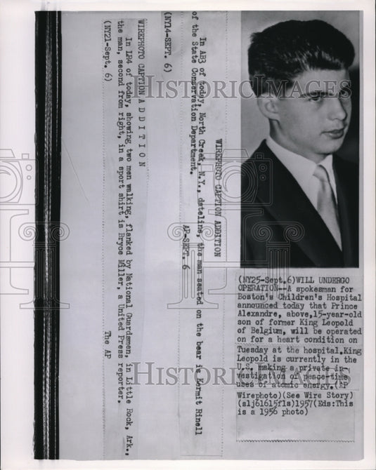 1956 Press Photo Prince Alexandre, son of former King Leopold of Belgium - Historic Images
