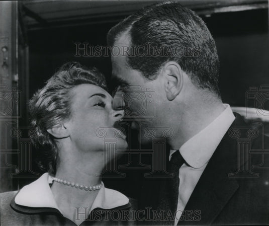 1954 Jackie Cooper, one time kid movie star and Barbara Kraus - Historic Images