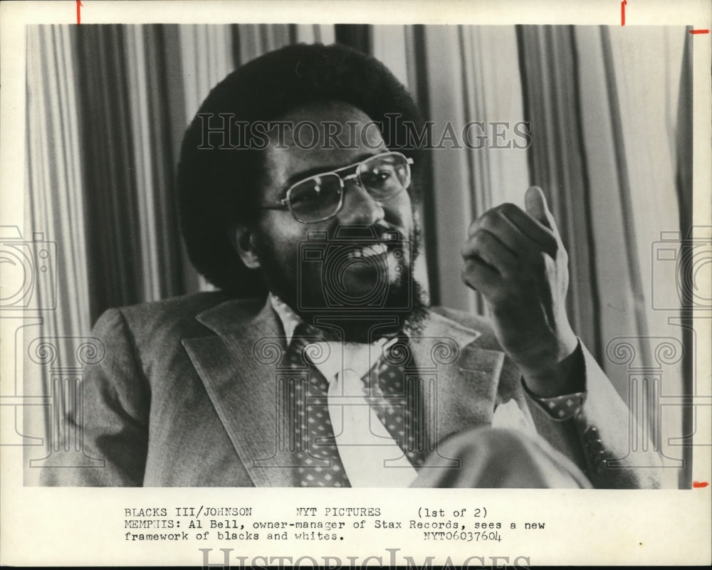 1976 Press Photo All Bell Owner-Manager of Stax Records.-Historic Images