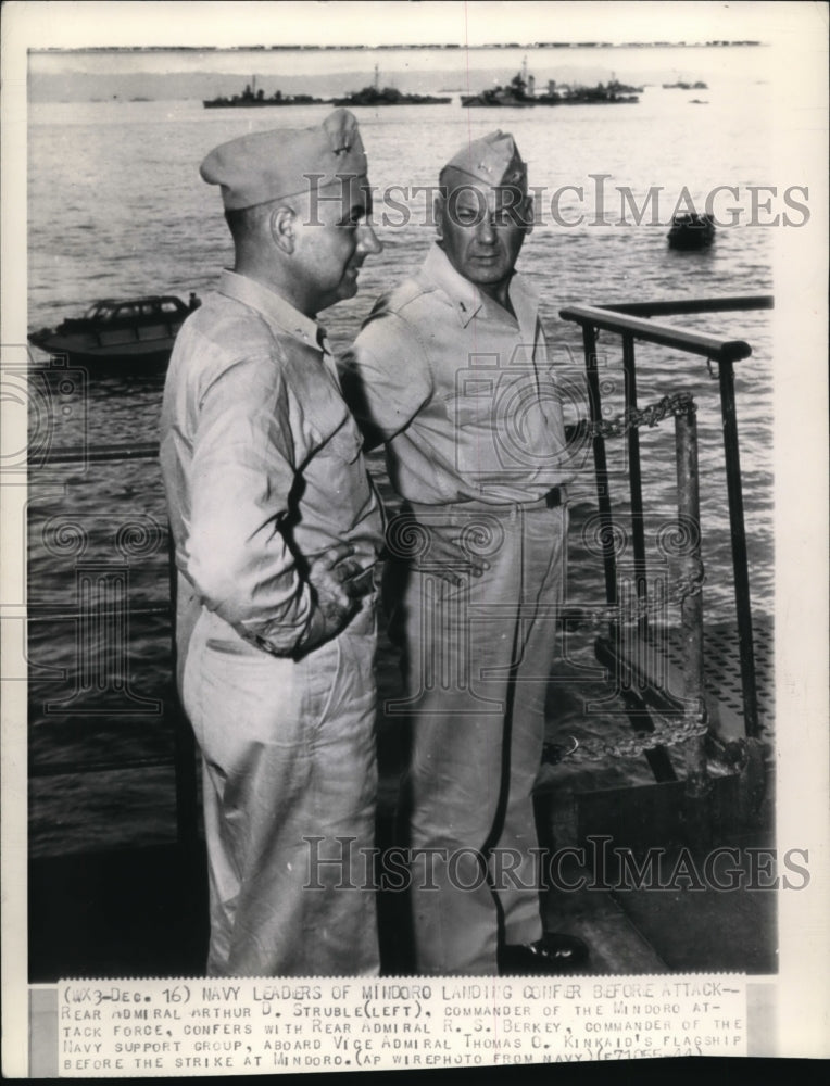 1944 Rear Admirals Arthur Struble and R.S. Berkley - Historic Images