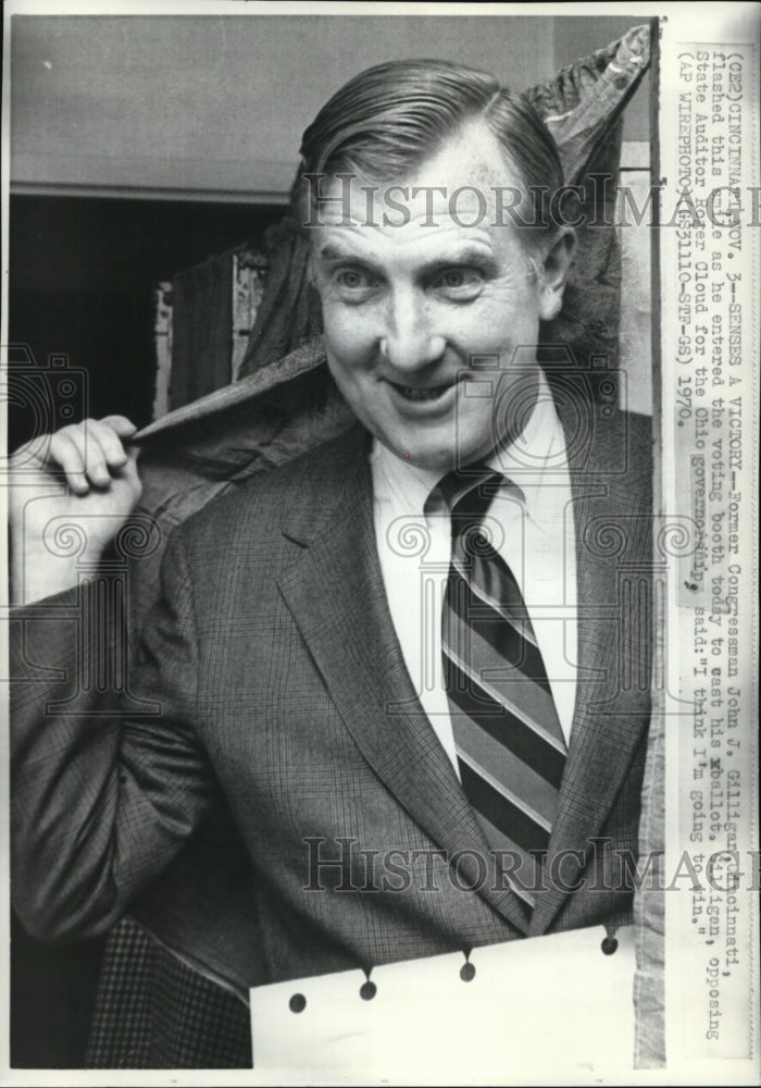 1970 Press Photo Former Congressman John Gilliagan - Historic Images