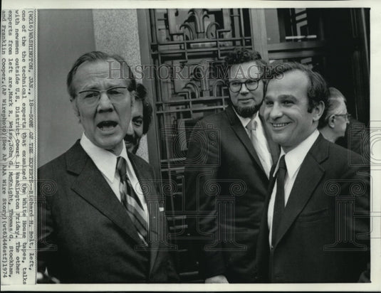 1974 Wire Photo One of the technical experts that examined the Watergate tapes - Historic Images