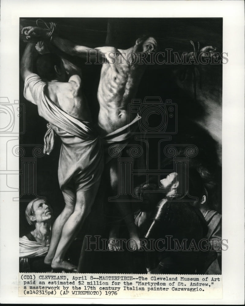1976 Press Photo Caravaggio, Michelangelo Merisi da Italian - Historic Images