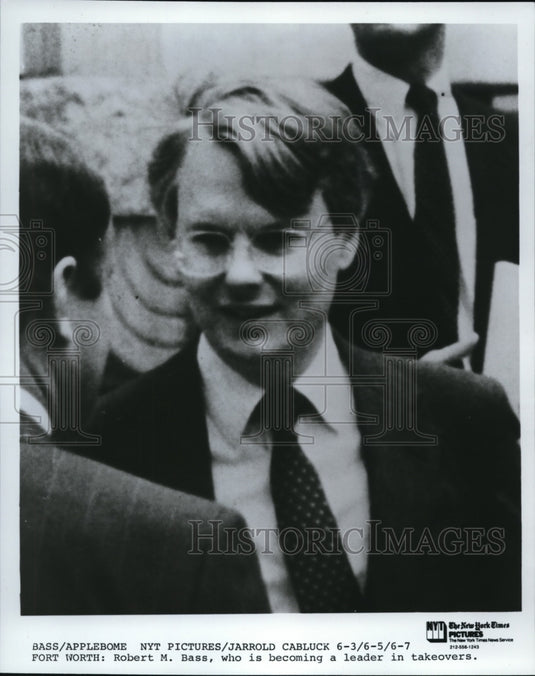 1988 Robert M.Bass a Leader in Takeovers - Historic Images