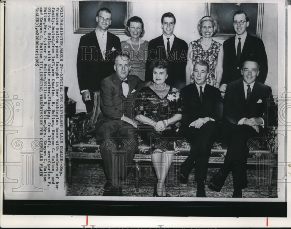 1965 Press Photo Bolton, Frances - Family - Historic Images