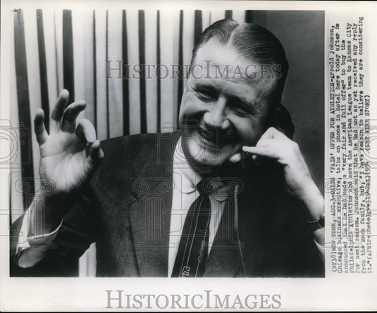 1954 Johnson makes "FAIR" offer for Philadelphia Athletics - Historic Images