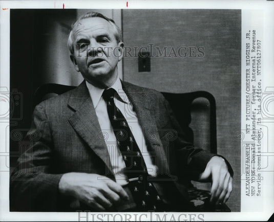 1979 Press Photo Donald Alexander, former Internal Revenue Service Commissioner - Historic Images
