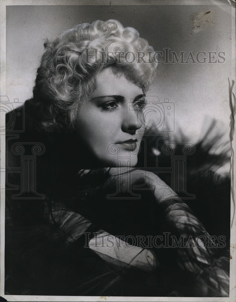 1935 Wire Photo H.Jopson Lovely Lyric Soprano of the Paul Whiteman Music Hall - Historic Images