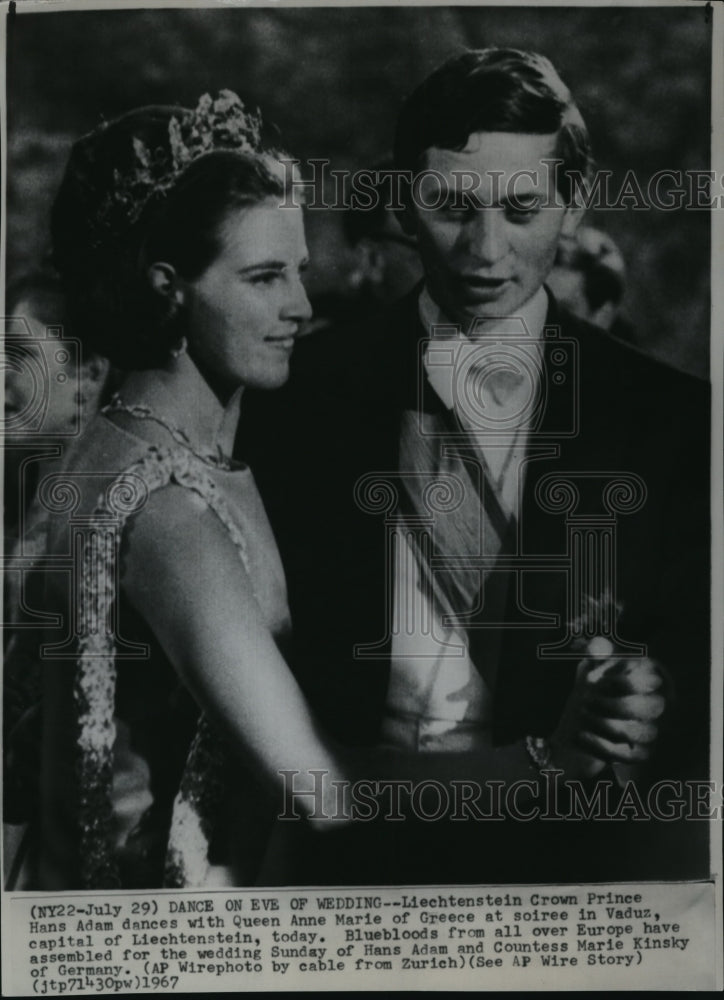 1985 Press Photo Liechtenstein Crown Prince Hans Adams &amp; Queen Anne Marie- Historic Images