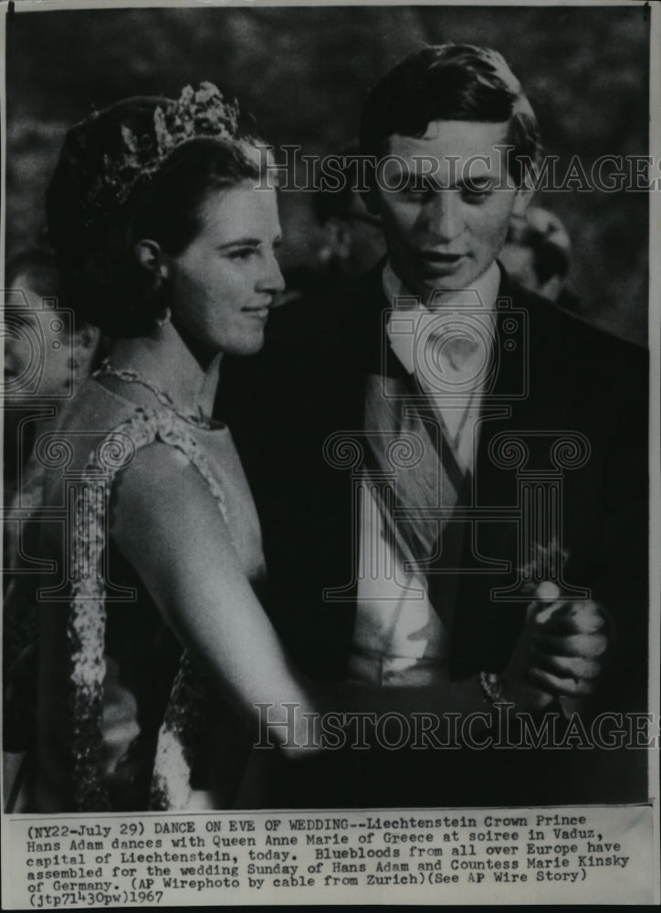 1985 Press Photo Liechtenstein Crown Prince Hans Adams & Queen Anne Marie- Historic Images