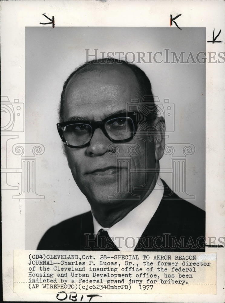 1974 Wire Photo Charles Lucas named chairman of Cleveland Federal Board-Historic Images