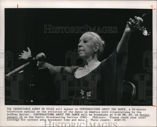 1980 Conversations about the dance with de Mille & Joffrey Ballet - Historic Images
