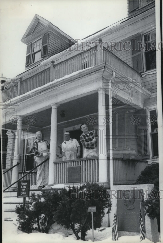 1967 Wire Photo The Pres John F, Kennedy House at 83 Beals St.BrookineMass. - Historic Images