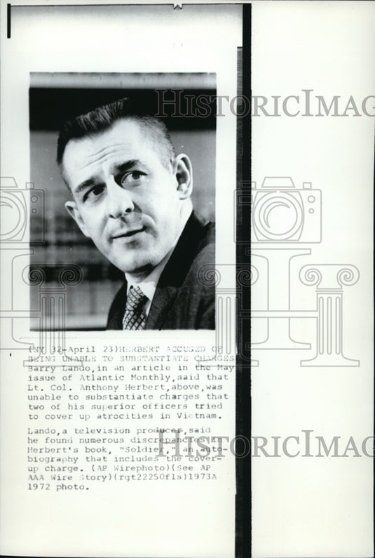 1973 Herbert accused of being unable to substantiate charges - Historic Images