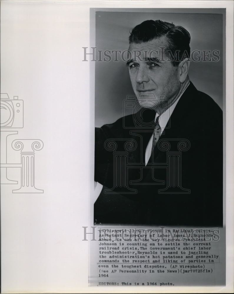 1964 Press Photo Assistant Secretary of Labor, James Reynolds - Historic Images