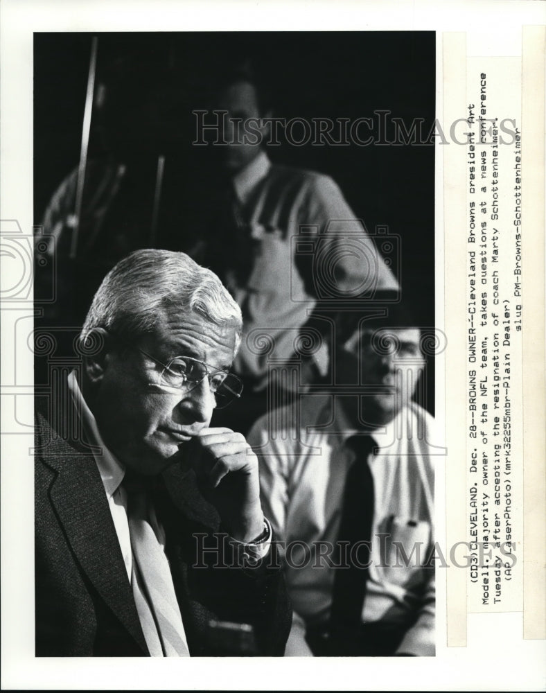 Press Photo Cleveland Browns President Art Modell - cvw04998- Historic Images
