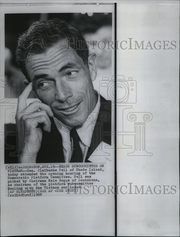 1968 Sen. Claiborne Pell of Rhode Island today attended the opening - Historic Images